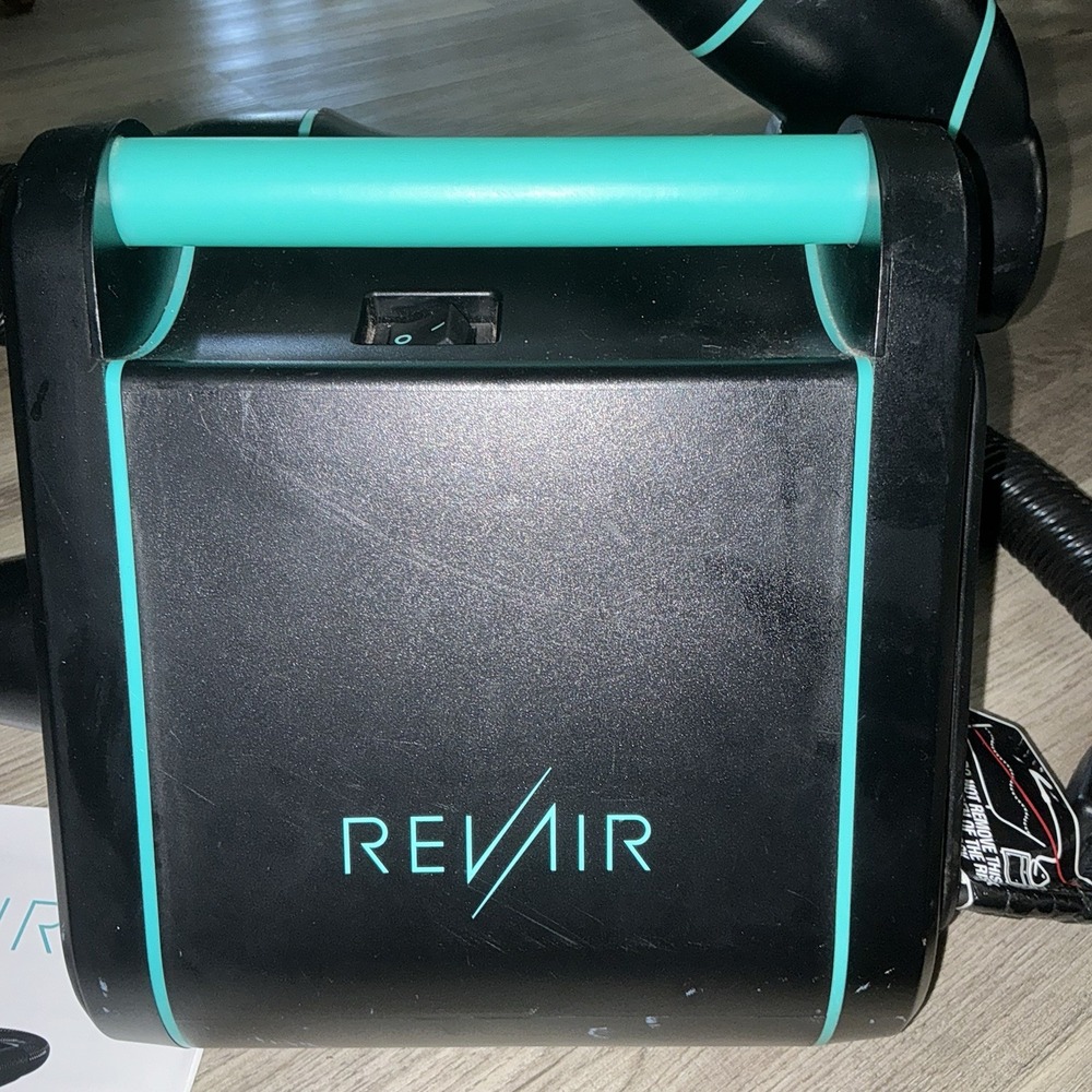 RevAir Reverse-Air Hair Dryer Rev Air REV2 Black Teal RA90001 - Picture 2 of 7